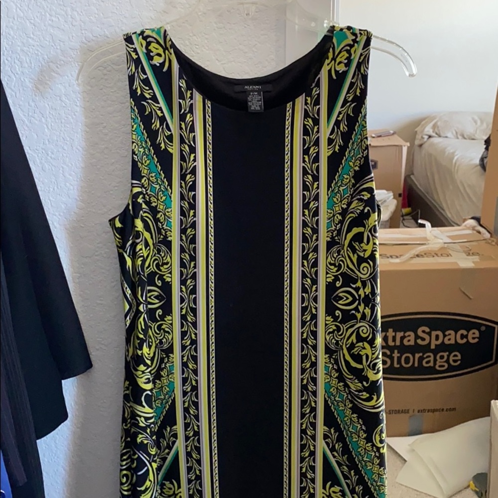 Knee length straight dress